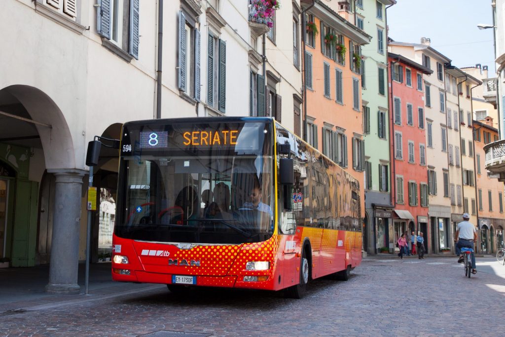 Bus of public transport company ATB, a member of ASSTRA